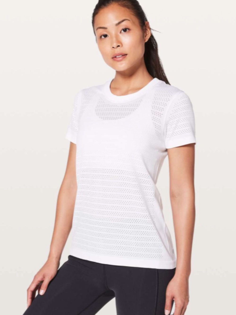 Lululemon Breeze By Short Sleeve *Squad White / White Size 12